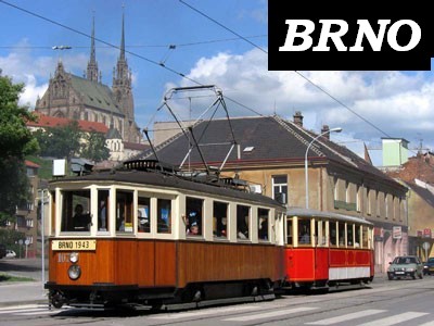 Tramvaj - šalina v Brně obrazek tramvaje-šaliny pos Petrovem
