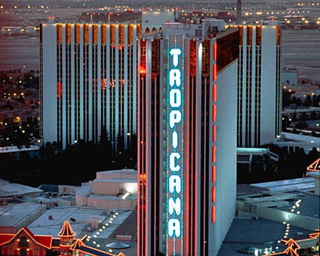 tropicana casino las vegas on map